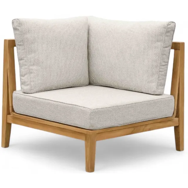 Belito Daan Teak Hoekelement | Modulair | SVLK-Teak Taupe