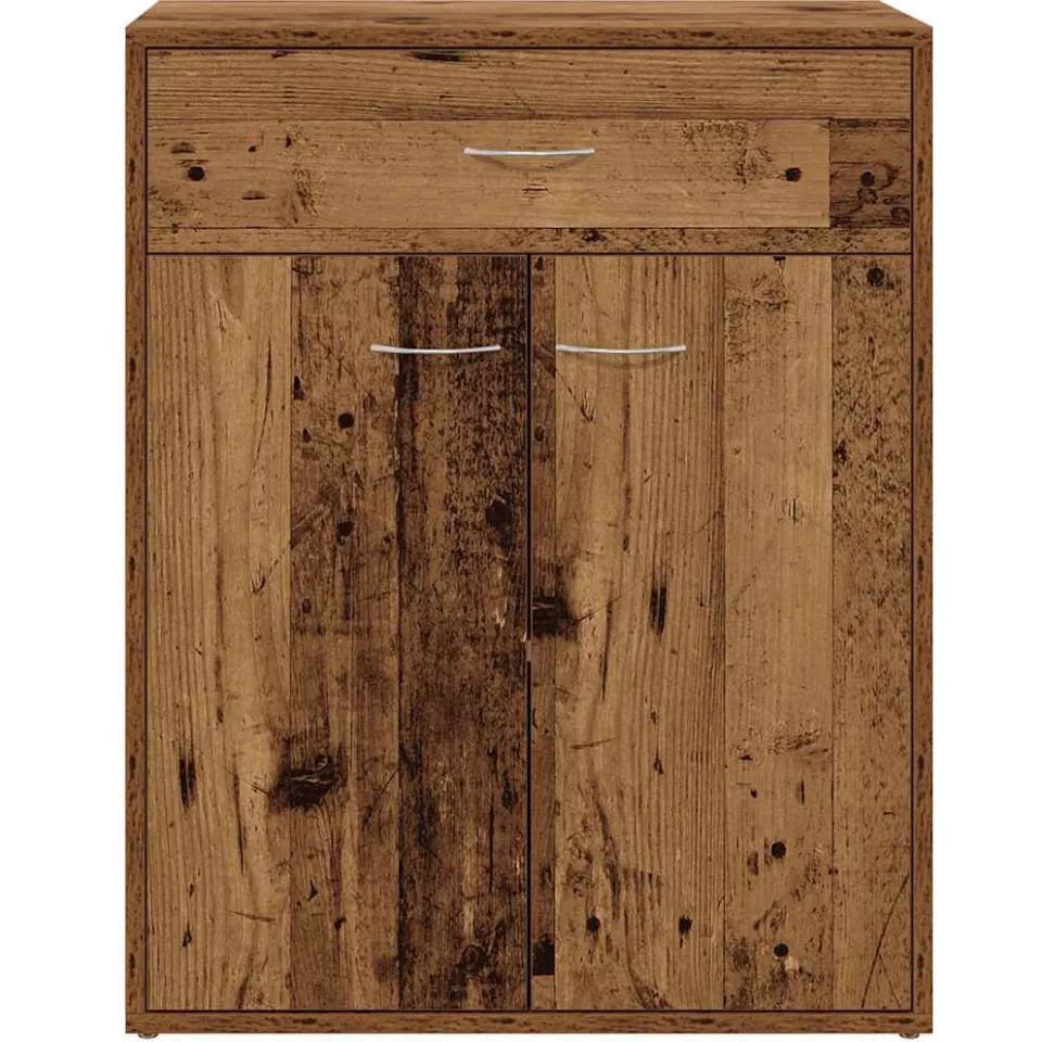 vidaXL Dressoir 60x30x75 cm bewerkt hout oud houtkleurig bruin, foto 4