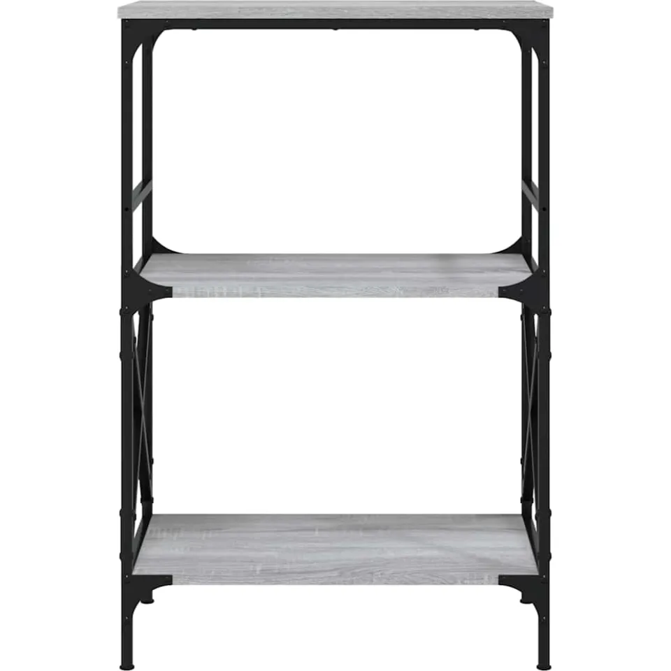 vidaXL Boekenkast 4-laags 59x35x90,5 cm bewerkt hout grijs sonoma