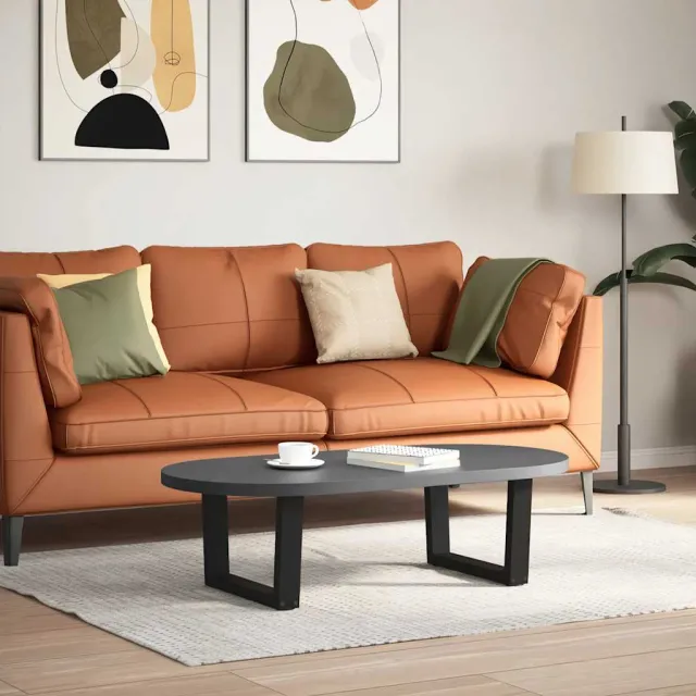 vidaXL Salontafelpoten 2 st V-vormig 60x(30-31,3) cm staal naturel Bruin