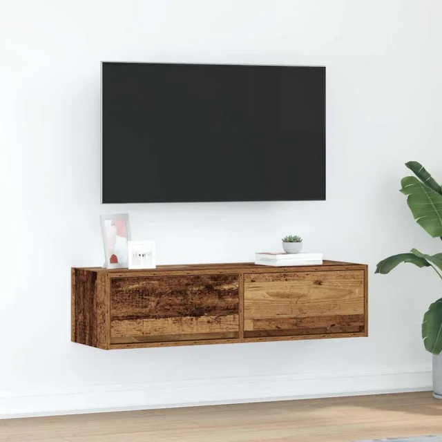 vidaXL TV-kast 100 x 31 x 25,5 cm Oud hout Bewerkt hout Bruin