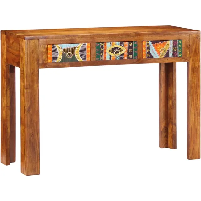 vidaXL Wandtafel - 110x35x75 - cm - massief - acaciahout Bruin