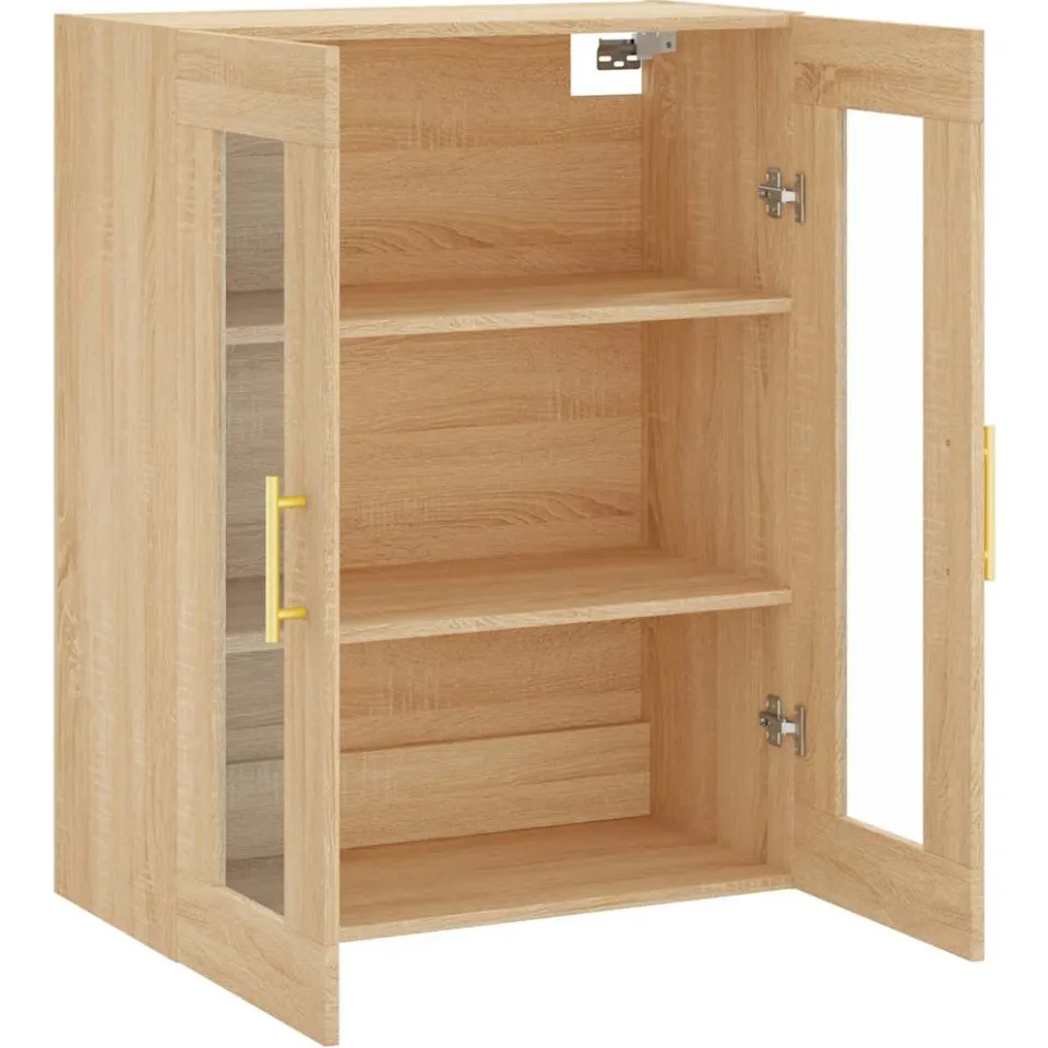 vidaXL Bovenkast 69,5x34x90 cm sonoma eikenkleurig, foto 4