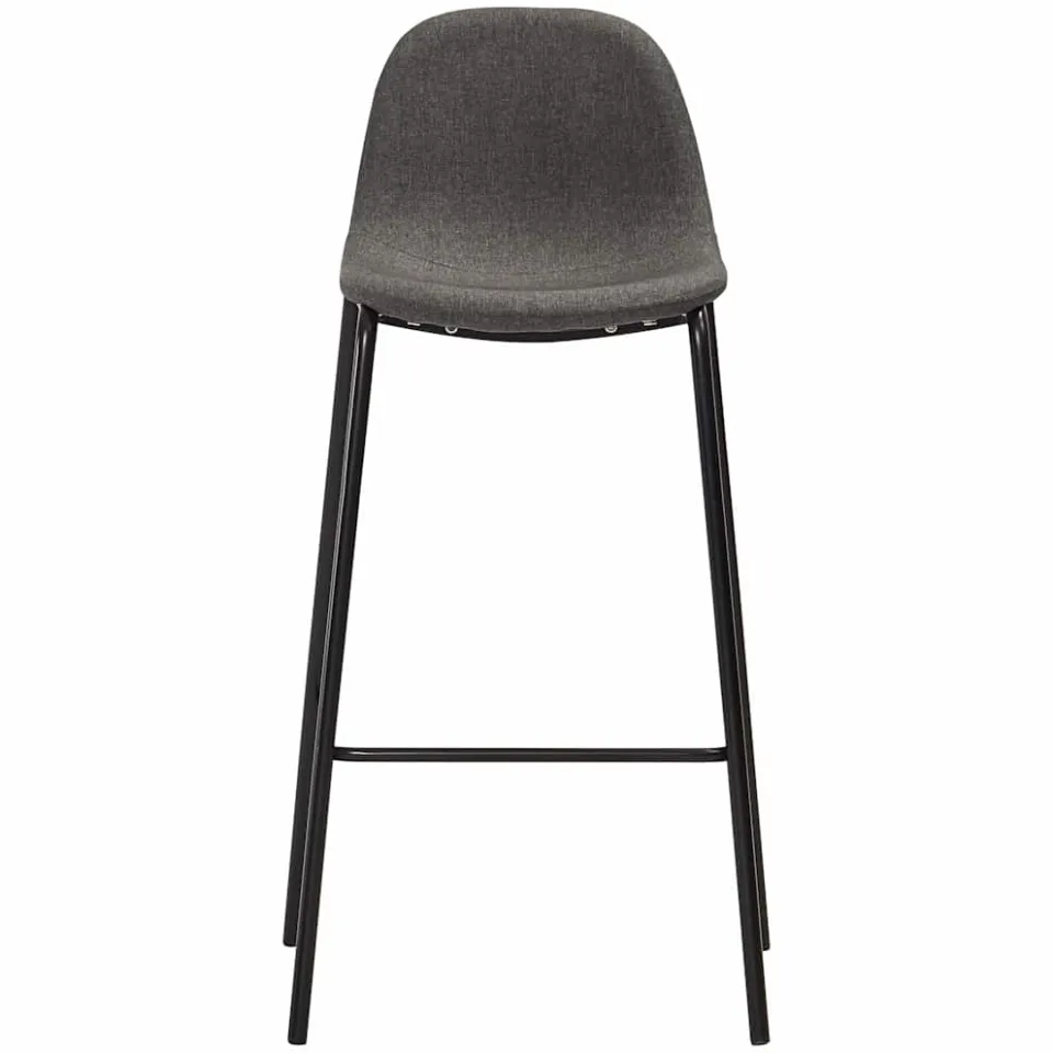 vidaXL Barstoelen 6 st stof donkergrijs grijs, foto 3