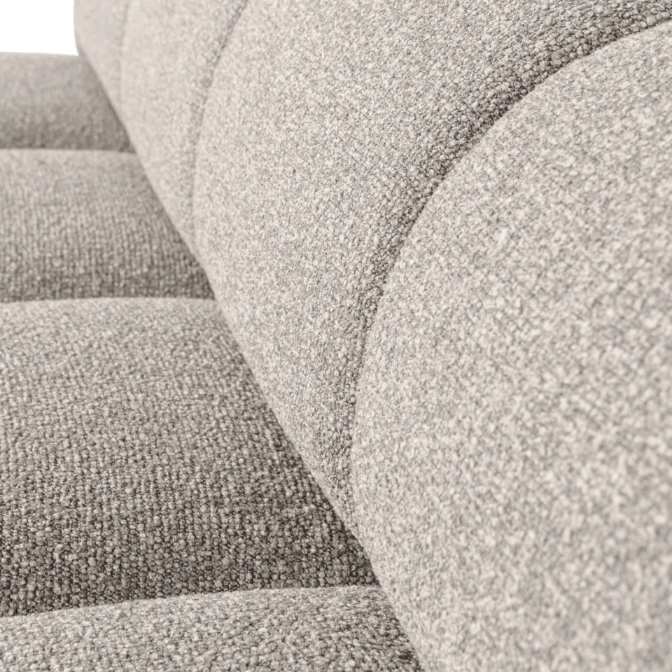 WOOOD Mojo eetbankje met rugleuning bouclé beige melange, foto 6