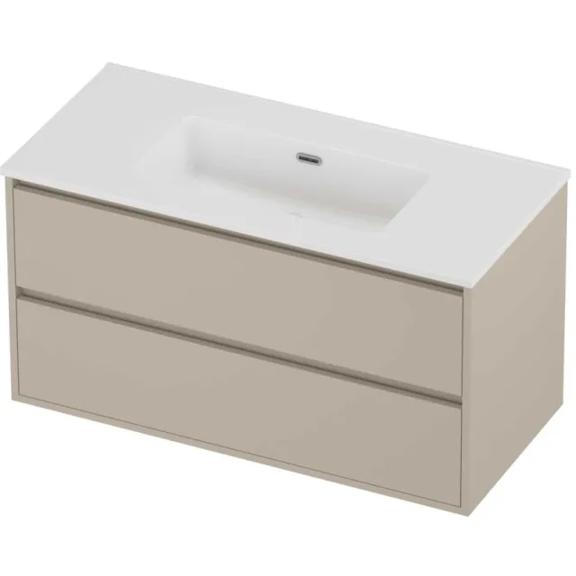 Proline Tribute Badmeubelset Porselein Elegant 100x46x54 cm Glans Wit Soft Linen Beige