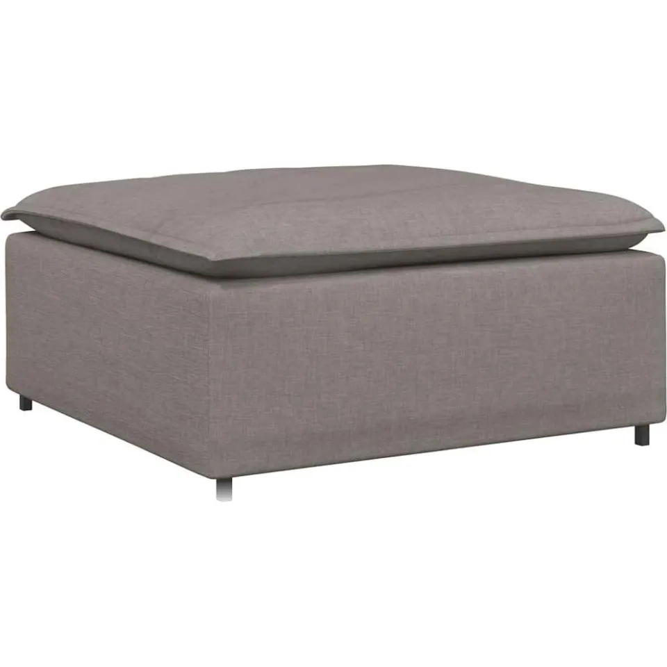 vidaXL Modulaire voetenbank module 100x100x48 cm taupe, foto 3