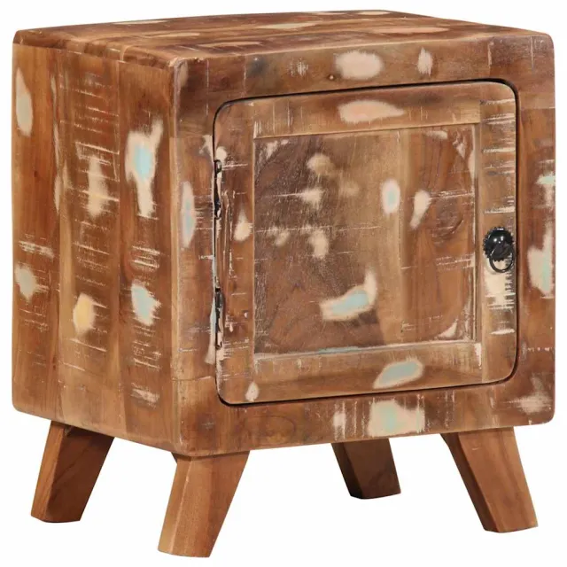 vidaXL Nachtkastje 40x32x46 cm massief gerecycled hout Bruin