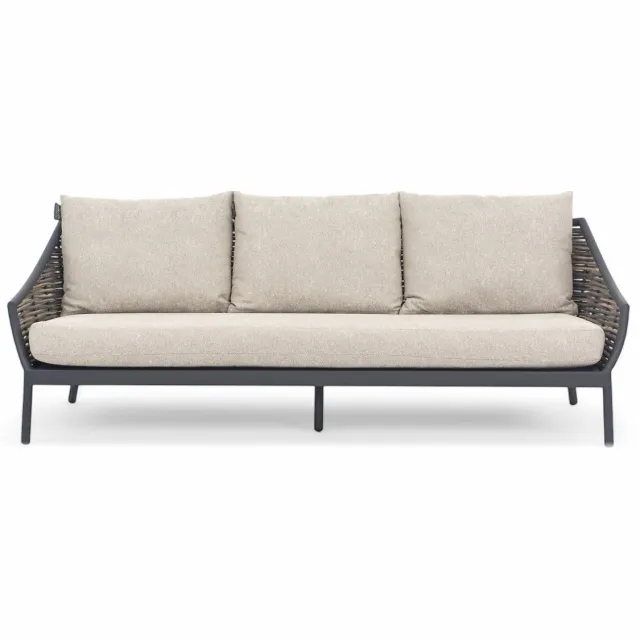 Apple Bee Milou lounge tuinbank - 3 zits - 203 cm Zwart