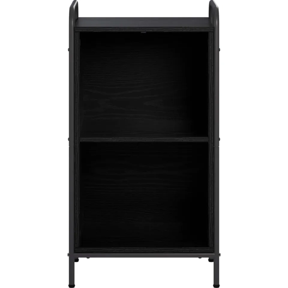 vidaXL Boekenkast 55,5 x 33 x 174 cm Bewerkt hout Zwart eiken