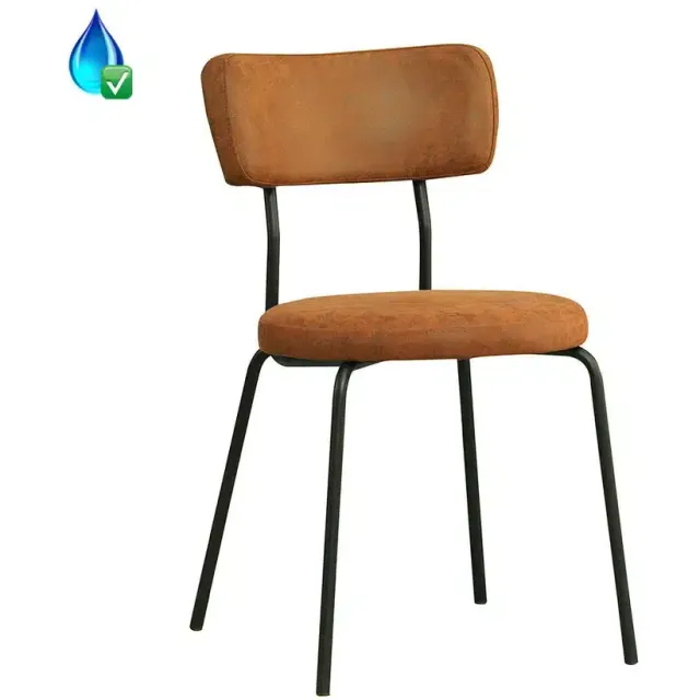 NordXL Stoel Lyon cognac eco-leer