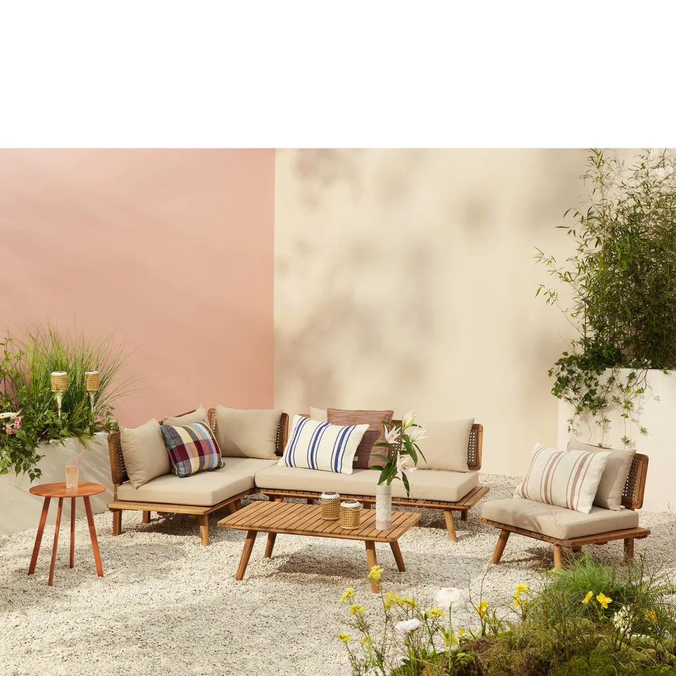 NOUS Garden Kyoto Ni hoek loungeset beige, foto 3