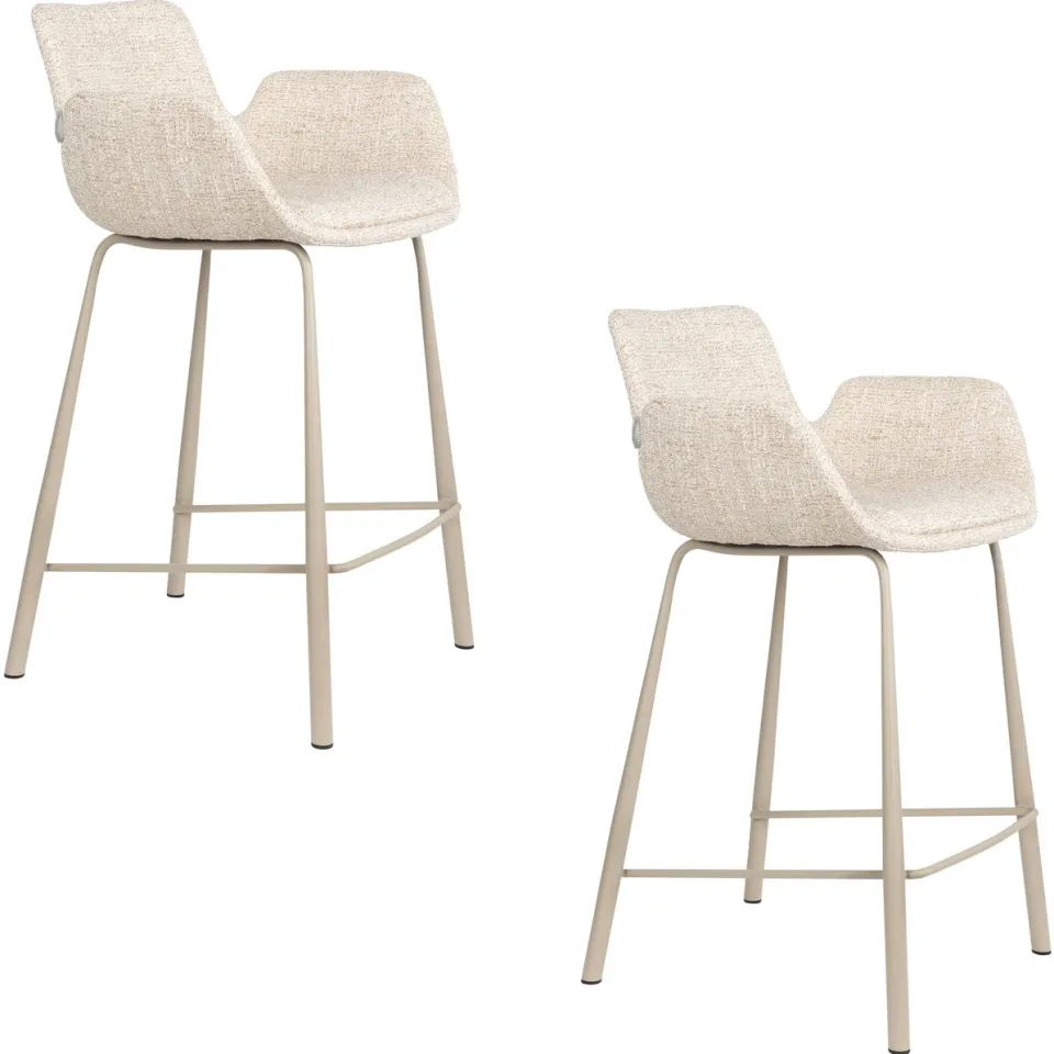 Zuiver Brit barkruk beige, foto 2