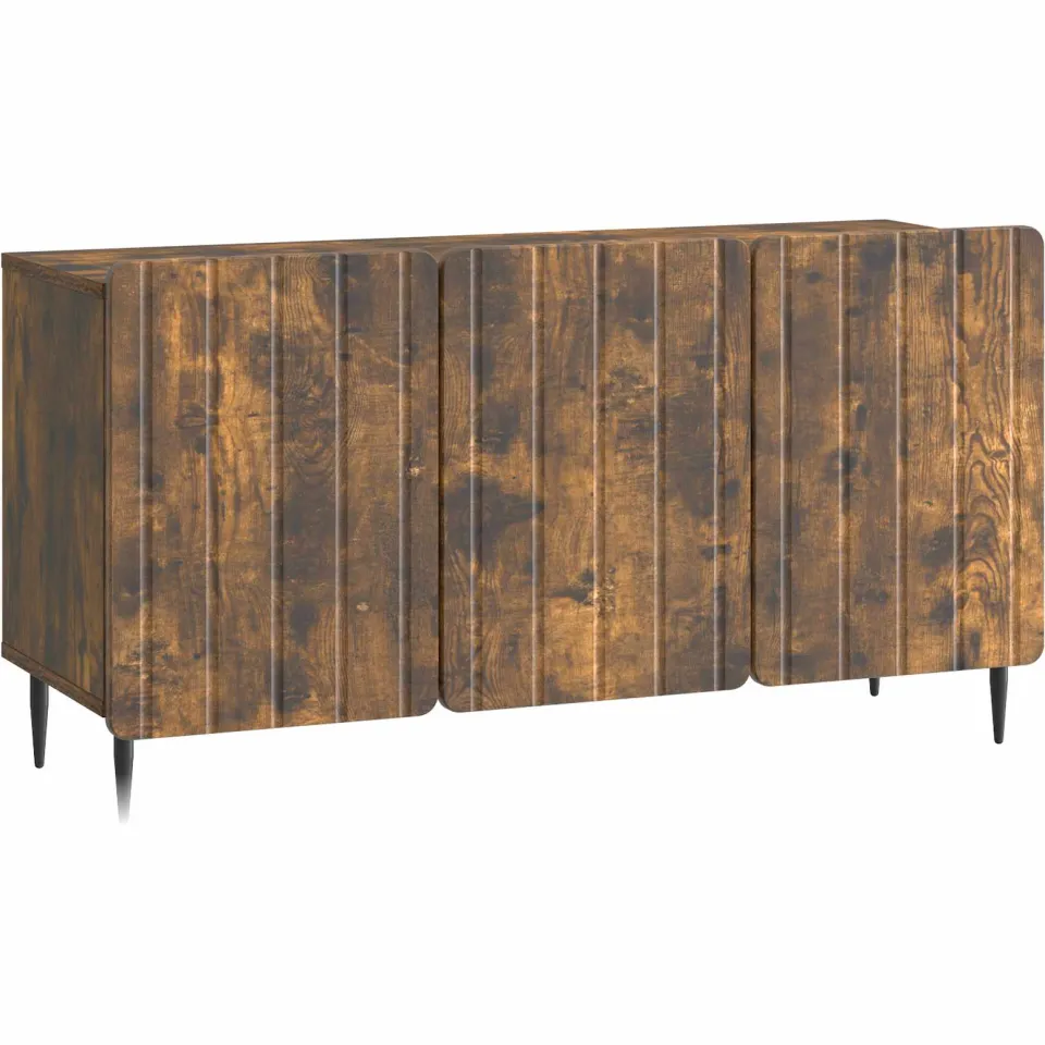 vidaXL TV-kast 99 x 34,5 x 52 cm Gerookt eiken Bewerkt hout, foto 3