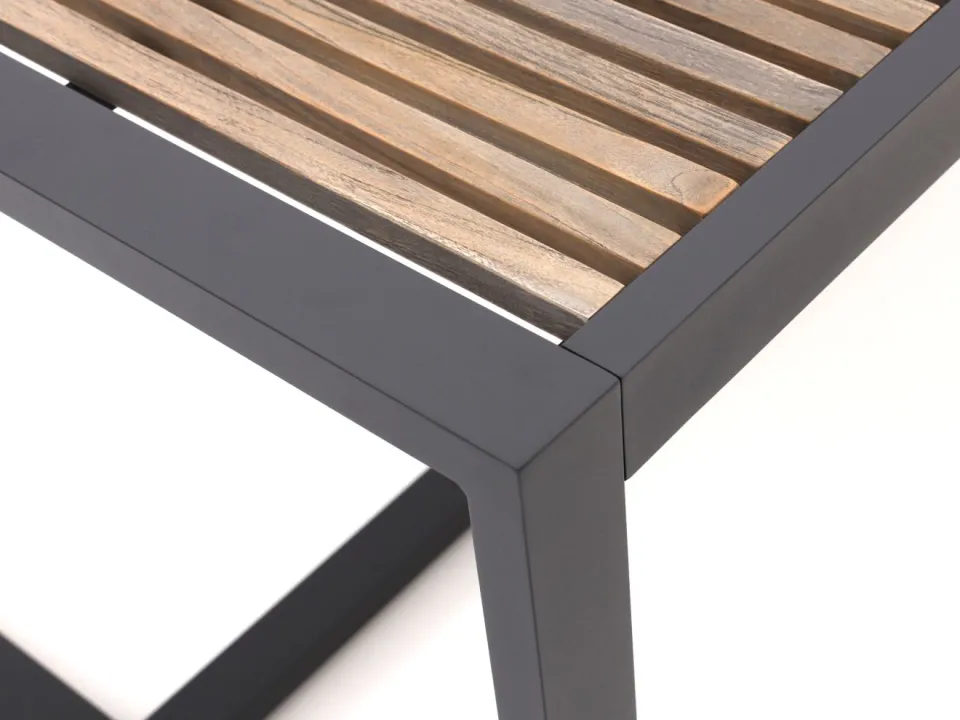 Bellagio tuinmeubelen Bellagio Cadora dining tuintafel 160x100x75cm grijs, foto 4