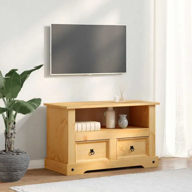 vidaXL Tv-meubel Mexicaans grenenhout Corona-stijl 91x43x56 cm Bruin