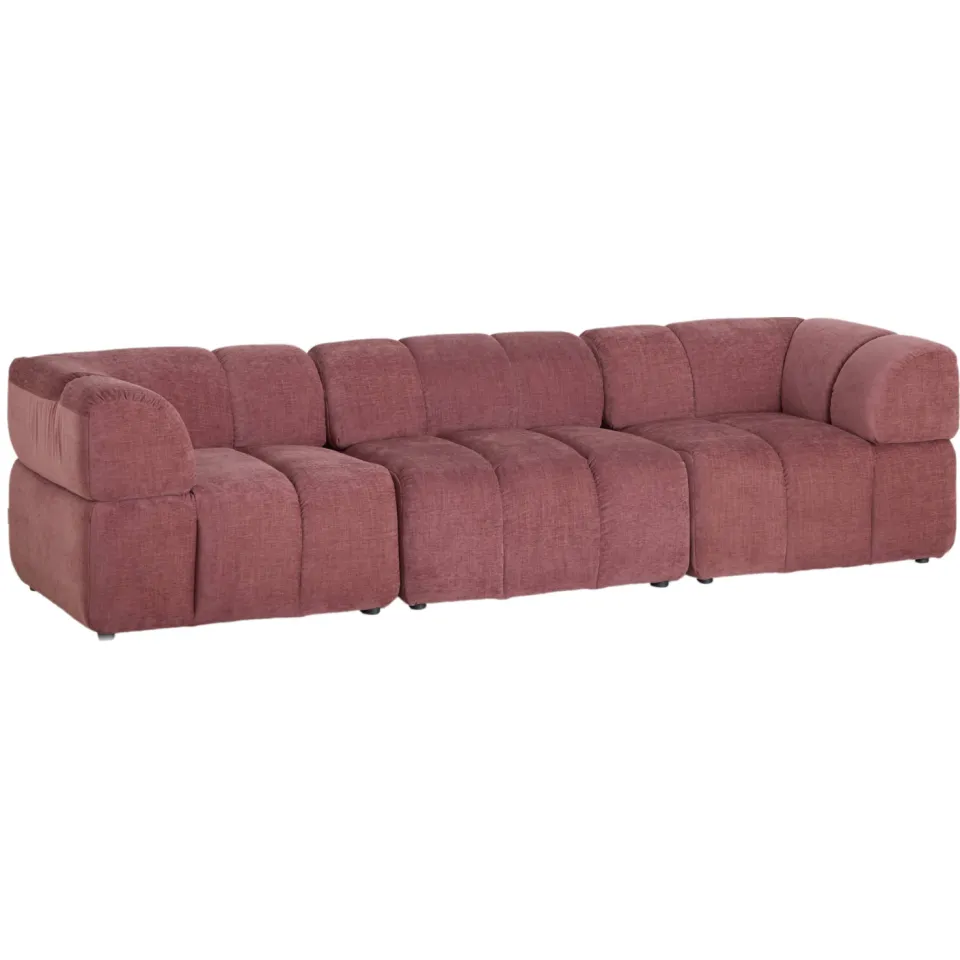 NOUS Living 3-zitsbank Nobu - roze, foto 4