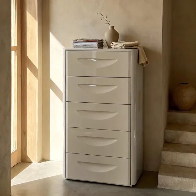 DÉJA Living Ladekast Setra - Glossy Crème - 60x41x105cm