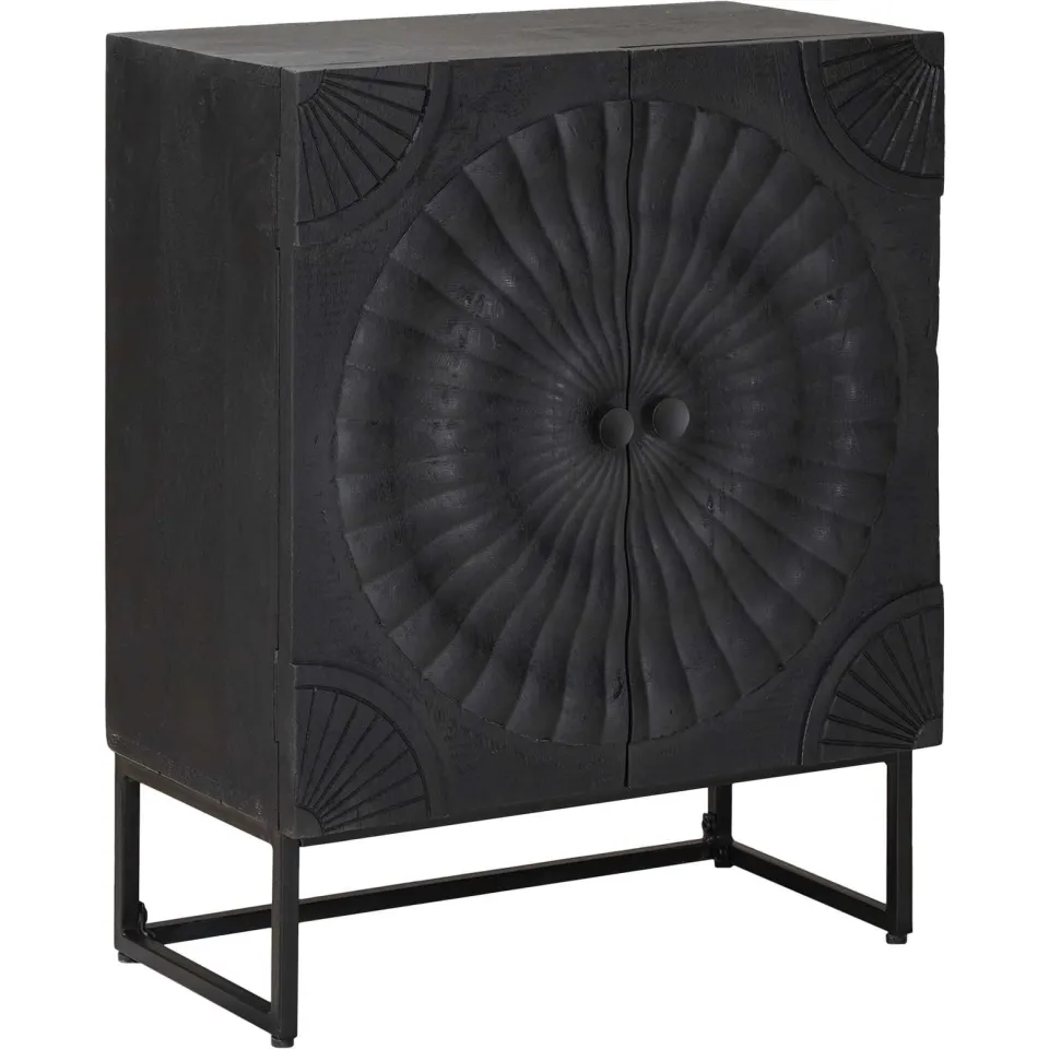 vidaXL Dressoir Zwart 55 x 30 x 70 cm, foto 2