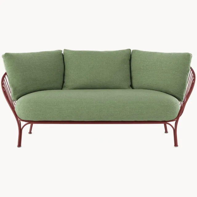 Kartell Tuinloungebank Hiray (3-zits) Wijnrood, Groen
