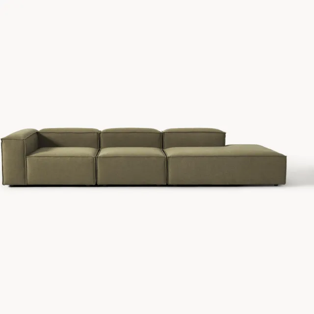 Westwing Collection Modulaire XL chaise longue Lennon Groen