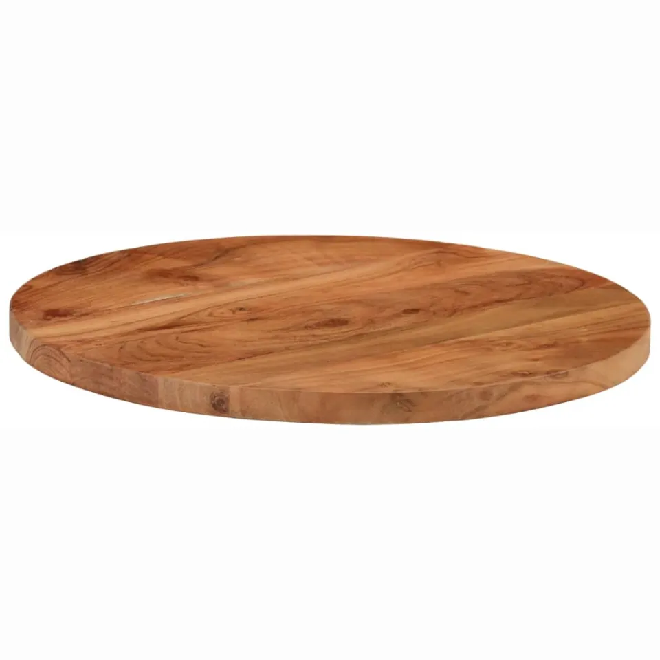 vidaXL Tafelblad rond Ø 50x2,5 cm massief acaciahout Bruin