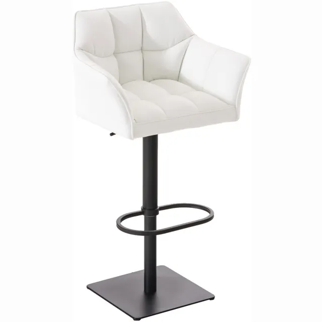 Luxe Comfort Torino 0199 barkruk - wit zwart/wit