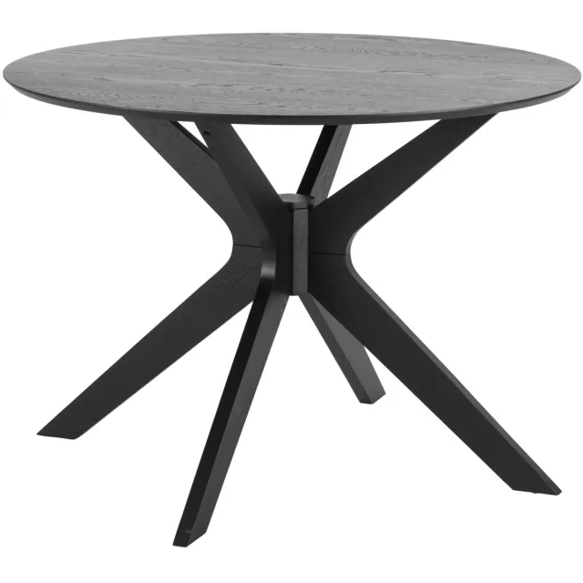 Giga Living Eettafel Janine - Rond Zwart - Ø105cm - 2-4 Personen