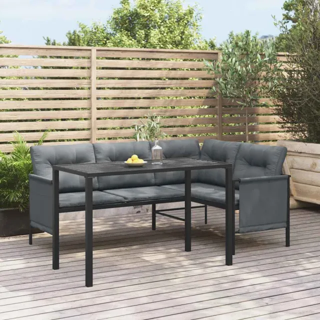 vidaXL Tuintafel 110x54x70 cm staal antracietkleurig, foto 2