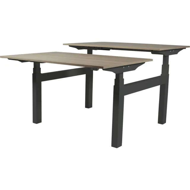 Schaffenburg Zit Sta Bureau (2pp) - Elek 160x80/80 robson - zw frame Zwart (RAL9005)/Robson Eiken