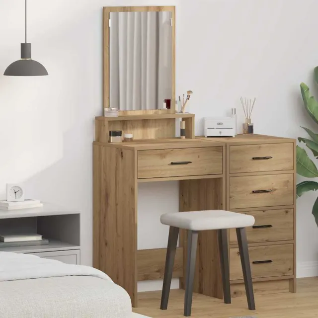 vidaXL Plafondtafel Artisan Eiken 50 x 41 x 140 cm Bewerkt hout, foto 2