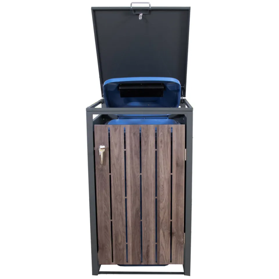 SenS-Line containerbox Moby (68x80 cm) antraciet/ hout, foto 3