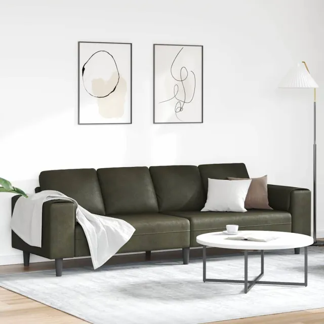 vidaXL Woonkamer Bank Legergroen 250 x 77 x 76 cm