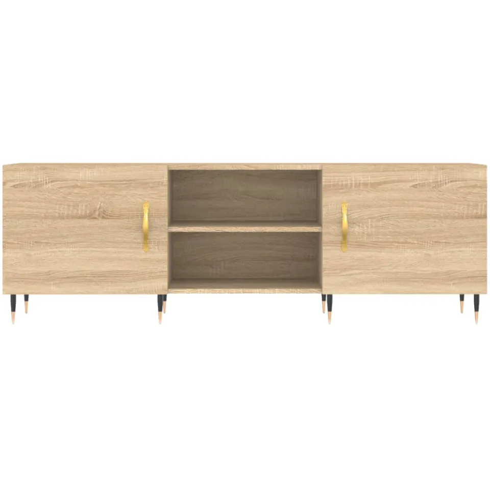 vidaXL Tv-meubel 150x30x50 cm bewerkt hout sonoma eikenkleurig