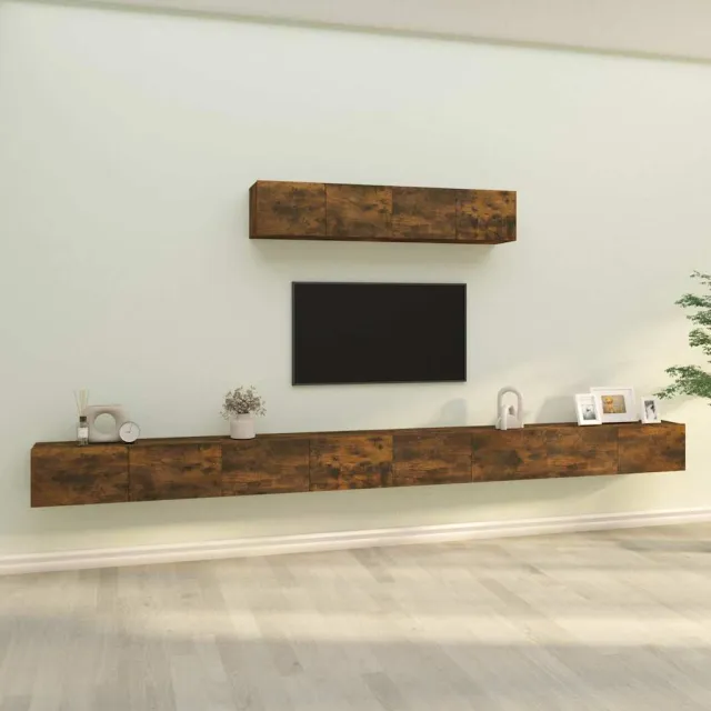 vidaXL 6-delige Tv-meubelset bewerkt hout gerookt eikenkleurig, foto 2