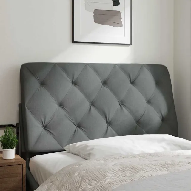 vidaXL Hoofdbordkussen 100 cm stof donkergrijs