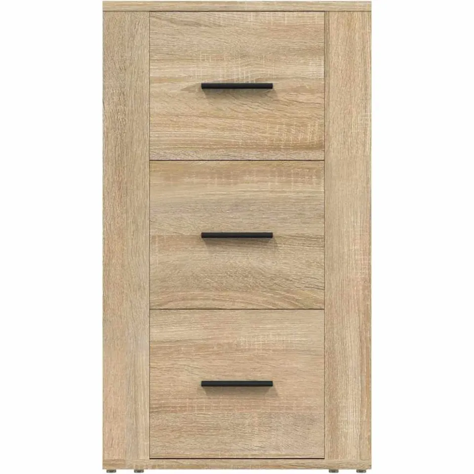 vidaXL Dressoir 40x33x70 cm bewerkt hout sonoma eikenkleurig, foto 3