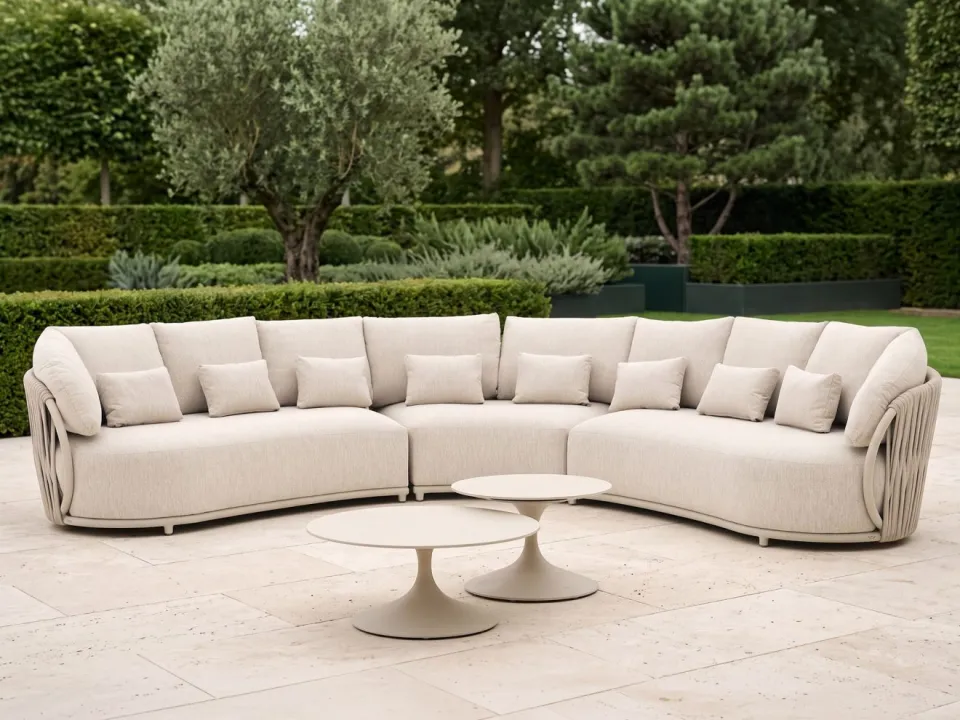 Suns Vivaro/Nova hoek loungeset 5-delig taupe, foto 3