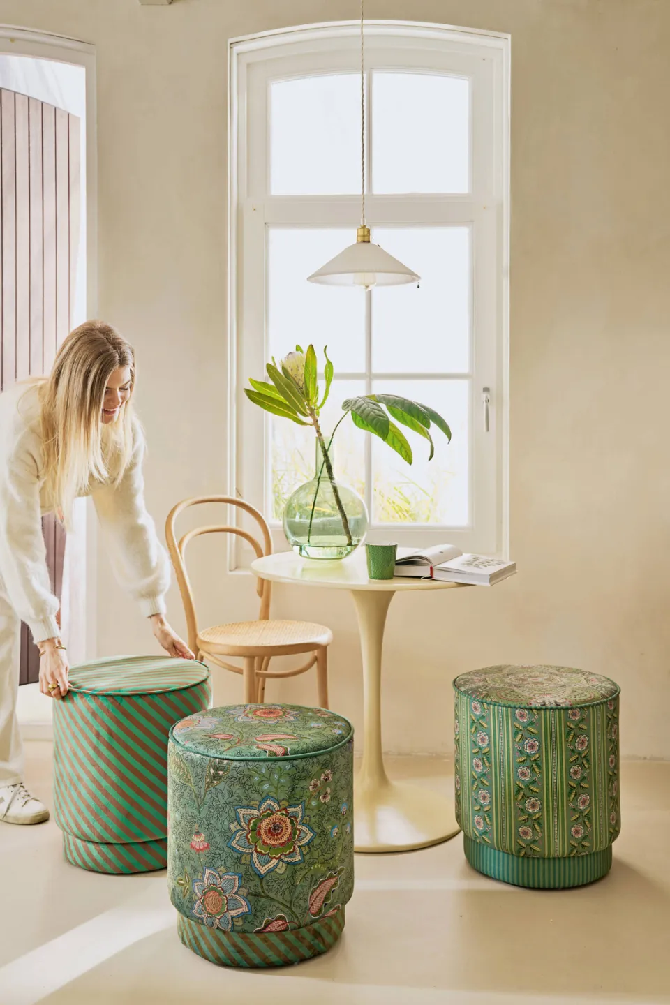 Pip Studio poef Block groen, foto 2