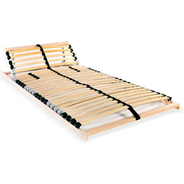 vidaXL Lattenbodem met 28 latten 7 zones 80x200 cm bruin