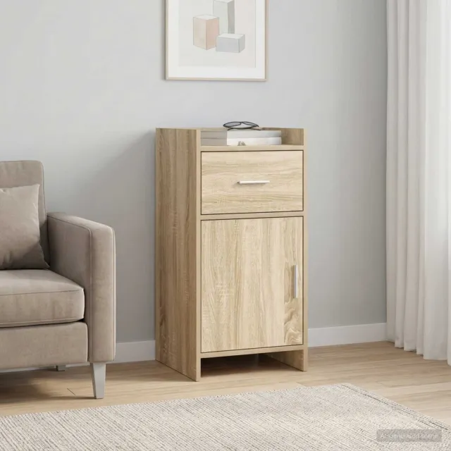 vidaXL Dressoir Sonoma Eiken 40 x 36 x 80 cm Bewerkt hout, foto 2