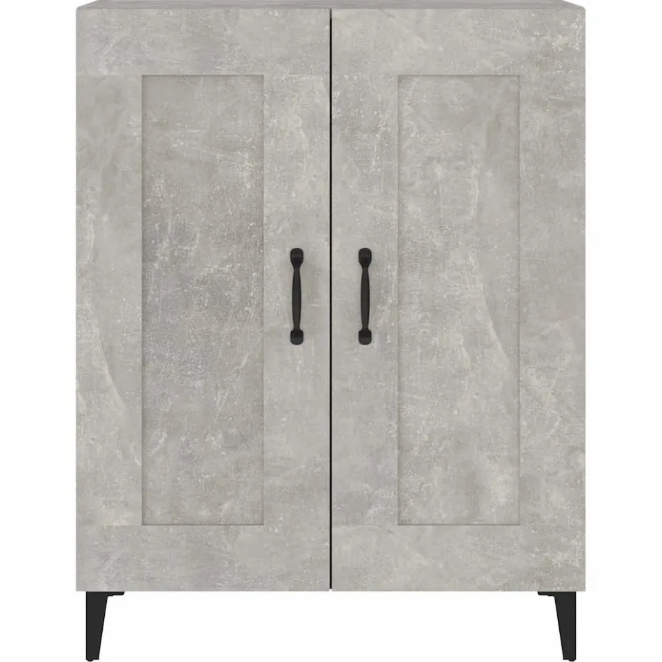 vidaXL Dressoir 69,5x34x90 cm bewerkt hout betongrijs grijs, foto 4