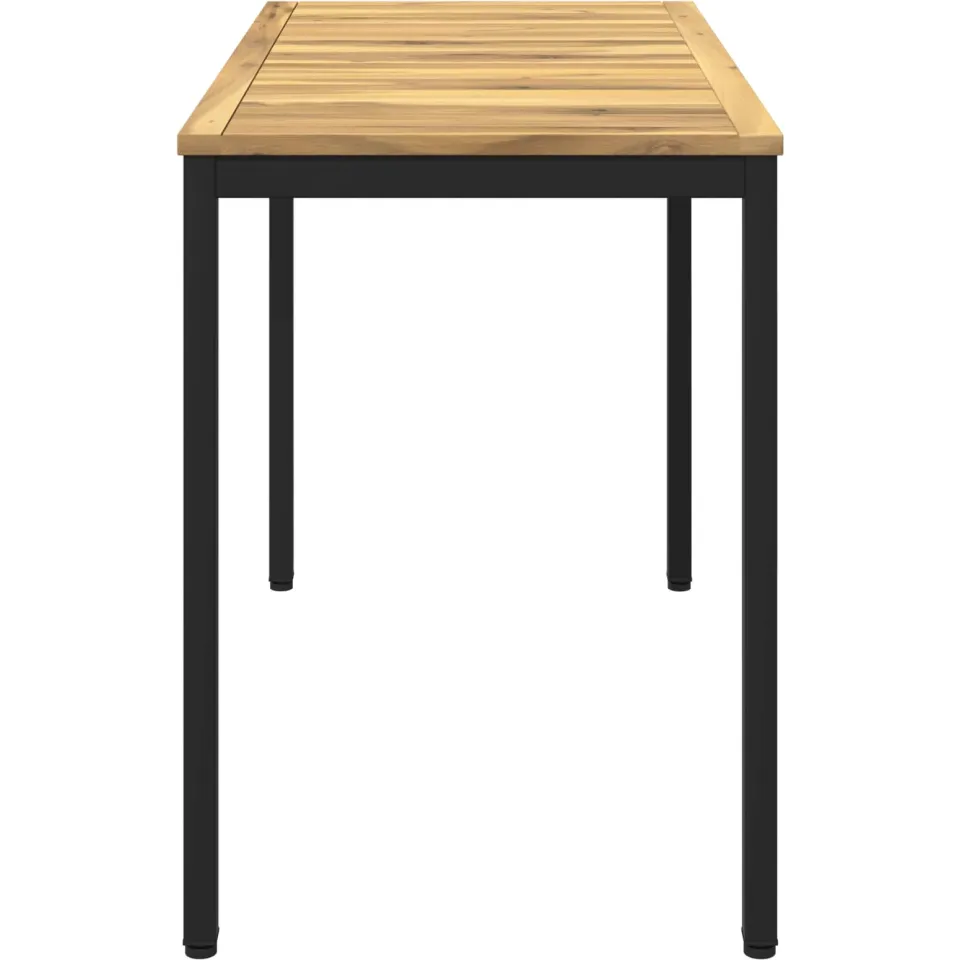 vidaXL Tuindiner tafel NAARDEN Whitewash en zwart 108,5 x 55 x 75 cm, foto 4