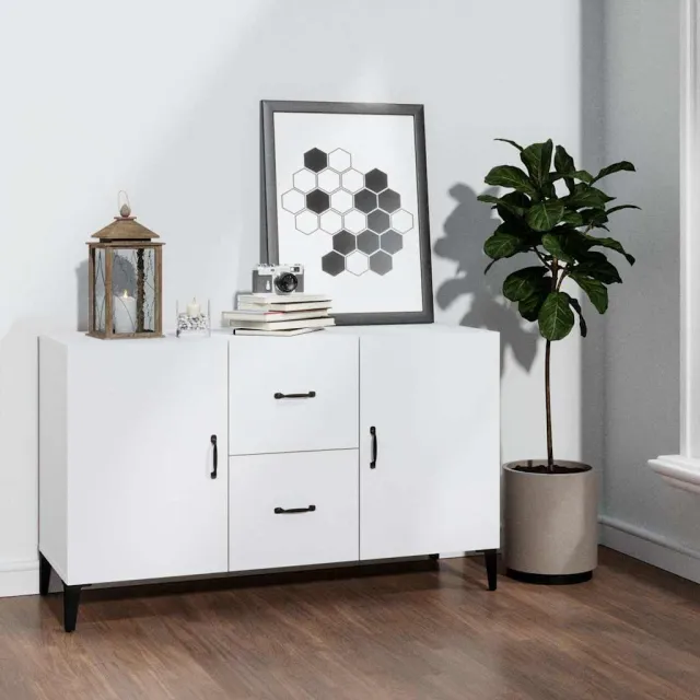 vidaXL Dressoir 100x36x60 cm bewerkt hout wit, foto 2