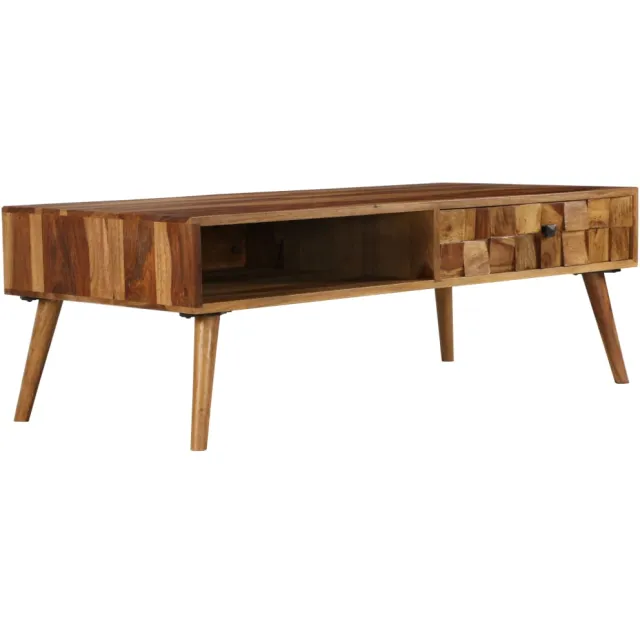 vidaXL Salontafel 110x50x37 cm acaciahout met honing afwerking Bruin