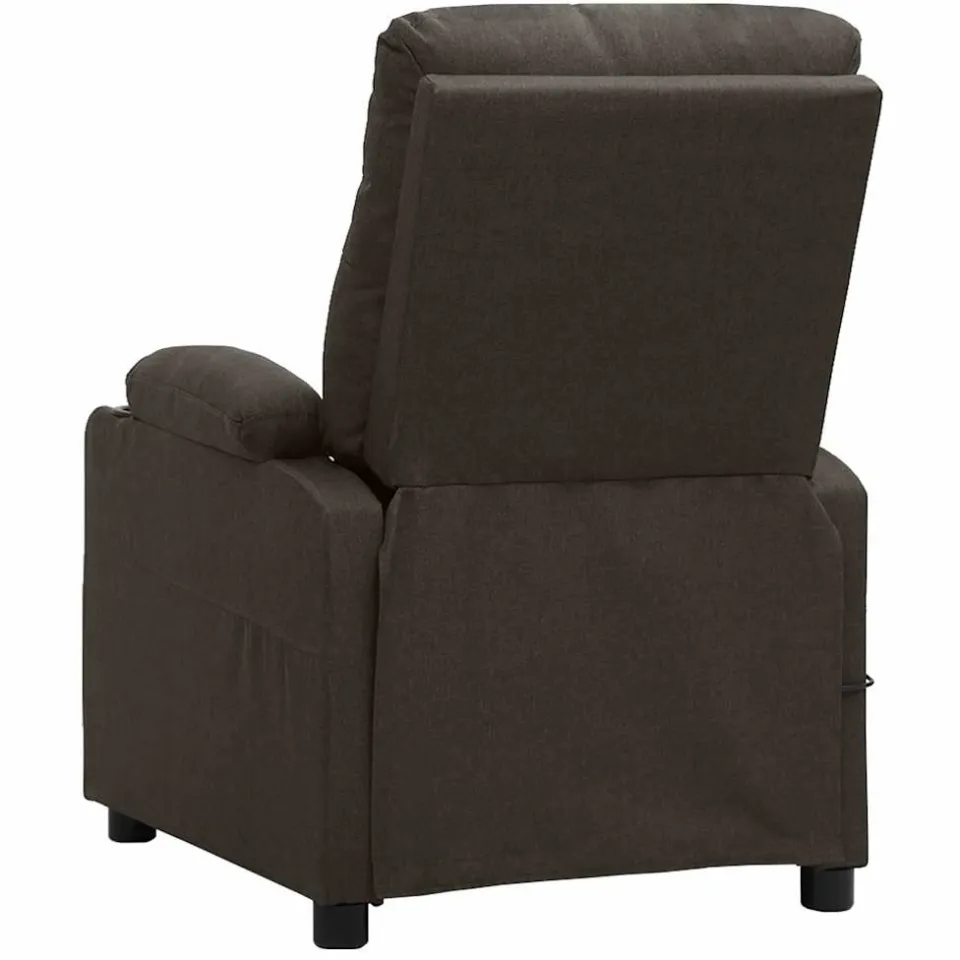 vidaXL Massagestoel elektrisch stof taupe, foto 4