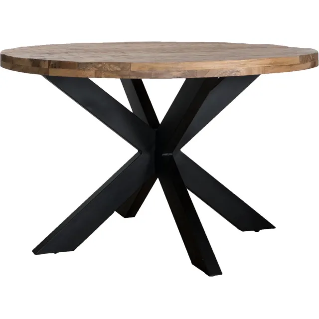 Home67 Eettafel Bob ø130 cm Bruin
