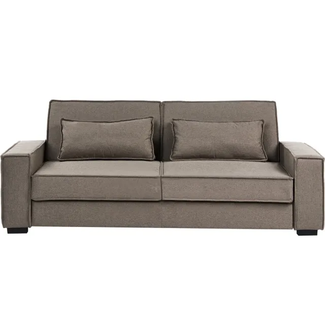 Beliani AROLE - Slaapbank - Bruin - Polyester