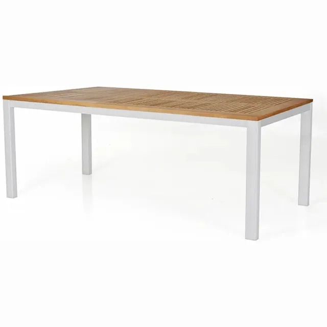 Trestino Stefano Tuintafel Wit - 180x90 cm WitBruin