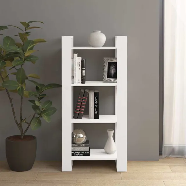 vidaXL Boekenkast/kamerscherm 60x35x125 cm massief hout wit, foto 2